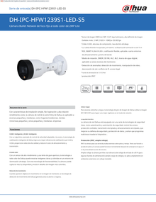 Camara Dahua DH-IPC-HFW1239S1-A-LED-S5 bullet full color 2 mpx lente 2.8 mm 102 gds microfono 15 m de luz visible PoE IP67