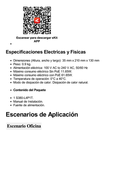 Router Multi-Servicio / 1 puerto 10/100/1000 Mbps(WAN) / 4 puertos 10/100/1000 Mbps(LAN) PoE / 50W / Rendimiento 1 Gbps / Controla hasta 32 APs / Hasta 150 Clientes / Administración Nube Gratis