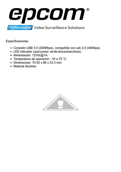 Lector Externo de Disco Duro XMR Series compatible con los modelos XMR401HDS, XMR401AHDS, XMR404HD.