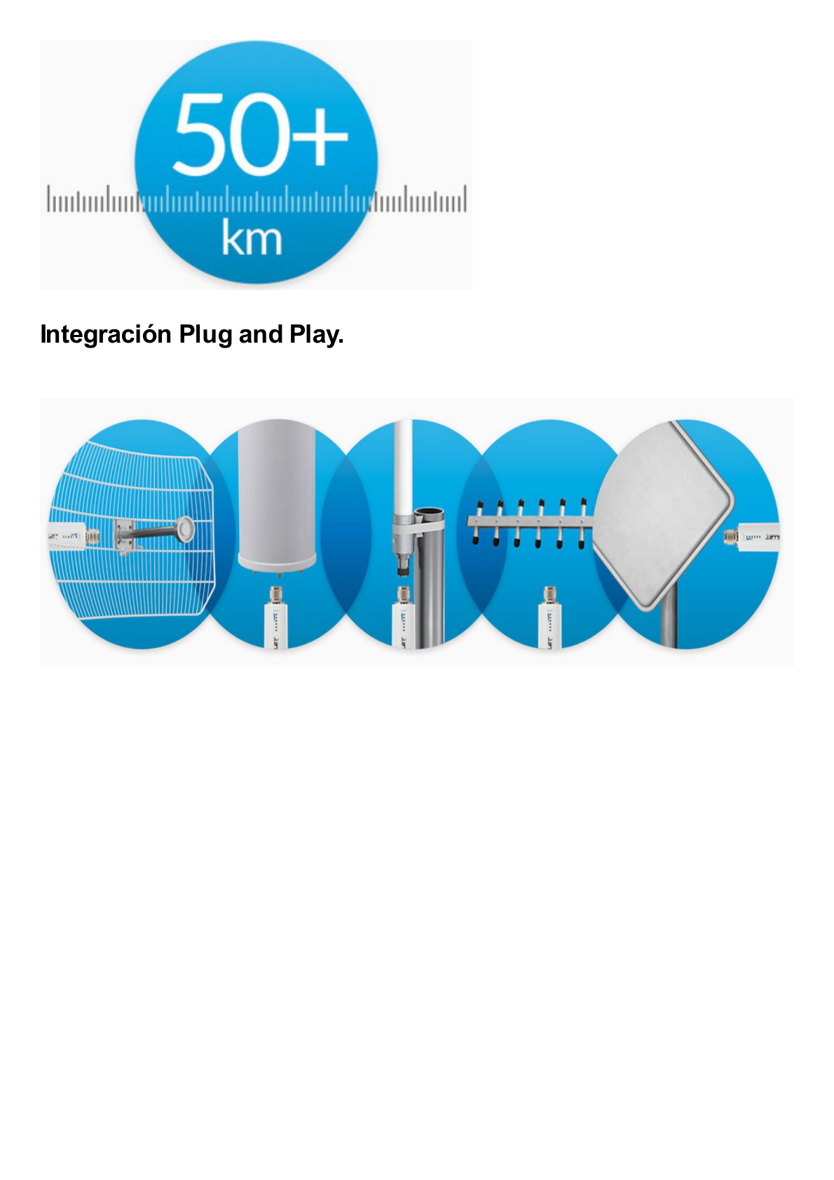 Radio airMAX Bullet-M2HP, hasta 100 Mbps, frecuencia de 2 GHz (2412 - 2472 GHz), No incluye adaptador PoE