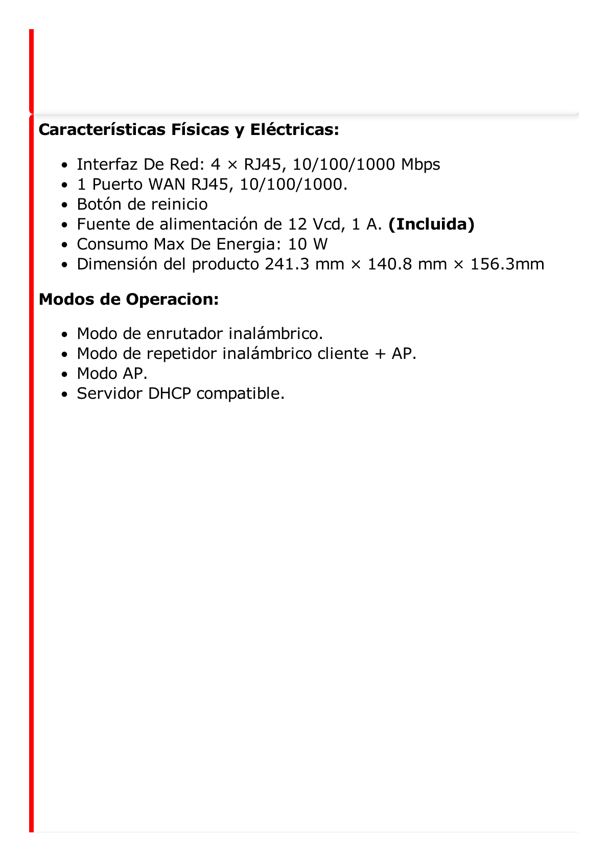 Router Inalámbrico / Wifi 6 / Hasta 1500 Mbps / Doble Banda AC (2.4 GHz y 5 GHz) / 4 Puertos 1000 Mbps /  4 Antenas Omnidireccional / Interior / Beamforming Optimizado