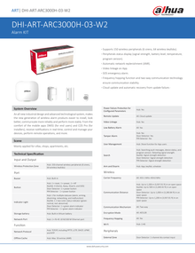 Kit Dahua DHI-ART-ARC3000H-03-W2 de alarma  inalambrico WIFI  y ethernet  incluye panelt un sensor de movimiento control magnetico y control remoto