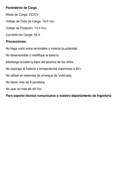 Batería de Litio Ciclo Profundo, 12.8 Vcc 200Ah (LiFePO4 de Celdas Cilíndricas) , Solar, Marina, Máximo 200 A de Descarga