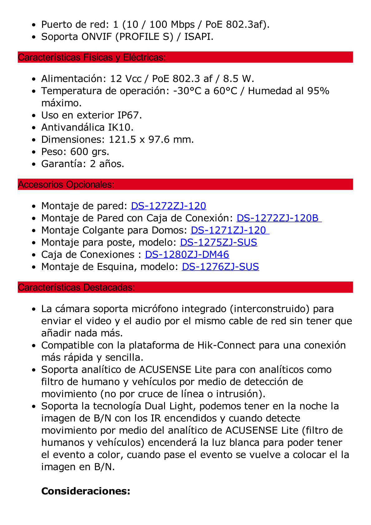 [Dual Light + 2 Micrófonos Integrados] Domo IP 4 Megapixel / Lente 2.8 mm / 30 mts Luz Blanca + 30 mts IR / ACUSENSE / Exterior IP67 / IK10 / WDR 120 dB / PoE / ONVIF / Micro SD / Metal / ACUSEARCH