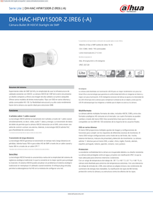 Camara Dahua DH-HAC-HFW1500RN-Z-IRE6-2712-S2 bullet 5 mpx lente 2.7mm IR 60 m metalica IP67