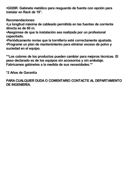 Fuente de poder profesional CCTV de 24 Vca @8A, 16 cámaras, volt. de entrada: 115, 127, 132 Vca (Seleccionable).