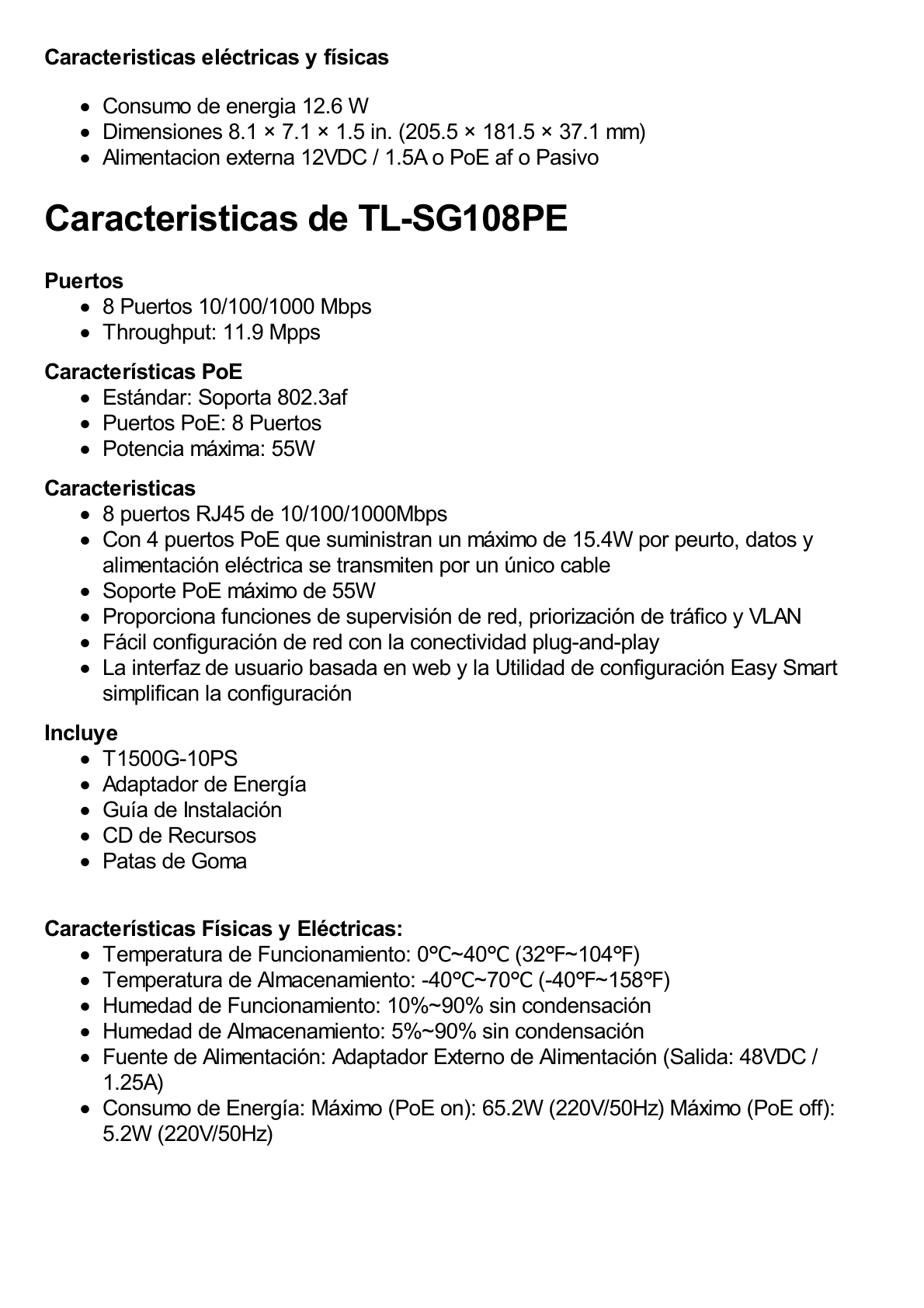 Kit de access point EAP245 y switch PoE TL-SG108PE, doble banda AC, hasta 1750 Mbps, 1 puerto Gigabit