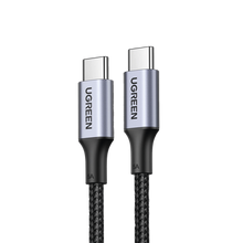 Cable USB-C a USB-C | 2 Metros | Carga Rápida de hasta 100W | Transferencia de datos 480 Mbps | PD3.0 | QC4.0/3.0/2.0 | FPC | AFC | Protección Integrada| Caja de Aluminio | Nylon Trenzado | Amplia Compatibilidad | Color Negro.