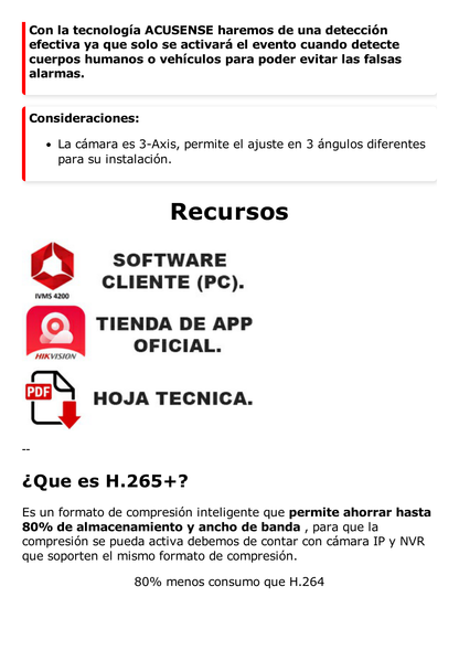 Domo IP 2 Megapixel / Lente 2.8 mm / 30 mts IR EXIR /Exterior IP67 / IK10 / WDR 120 dB / PoE / ACUSENSE (Evita Falsas Alarmas) / Entrada y Salida de Audio y Alarma / MicroSD / ONVIF