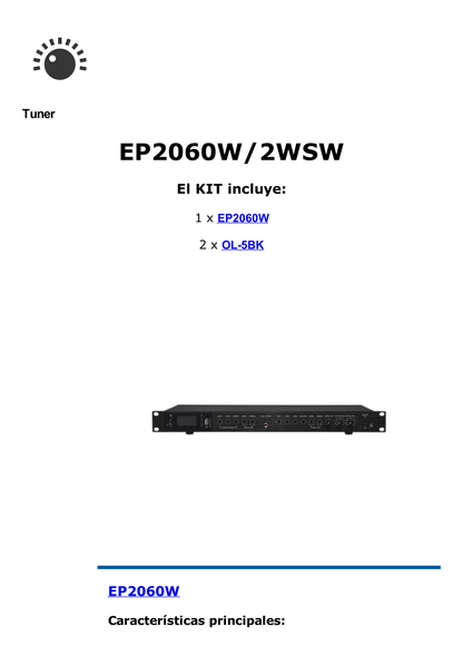 Amplificador de Audio con 2 Bocinas OL-5BK | 2 x 60W | Baja Impedancia 4 - 8Ω | Reproductor Bluetooth, USB, SD | Efectos Integrados Delay, Echo, Repeat