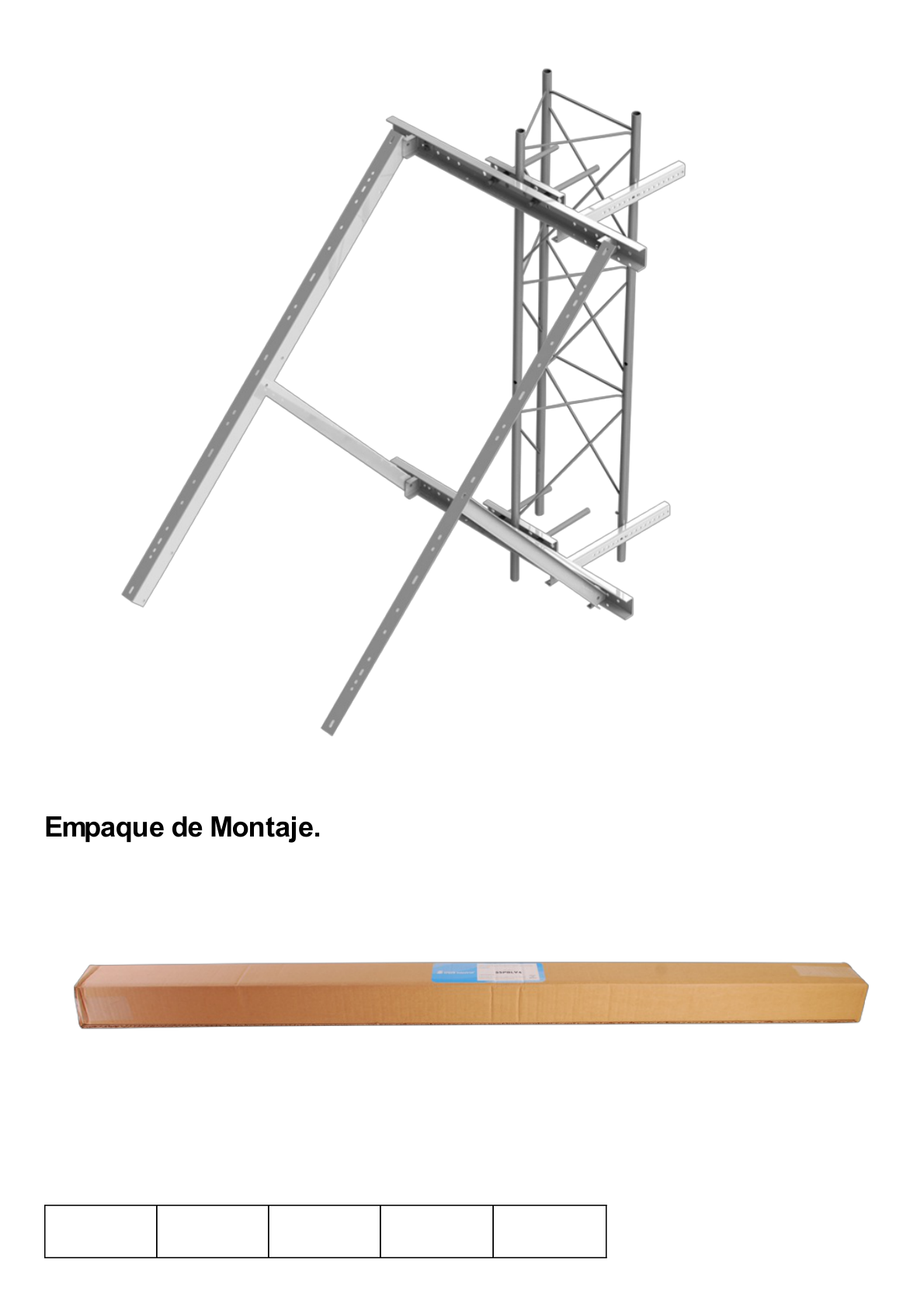 Montaje para Panel Solar de Poste o Torre Galvanizado Electrolítico (Ver Compatibilidad).