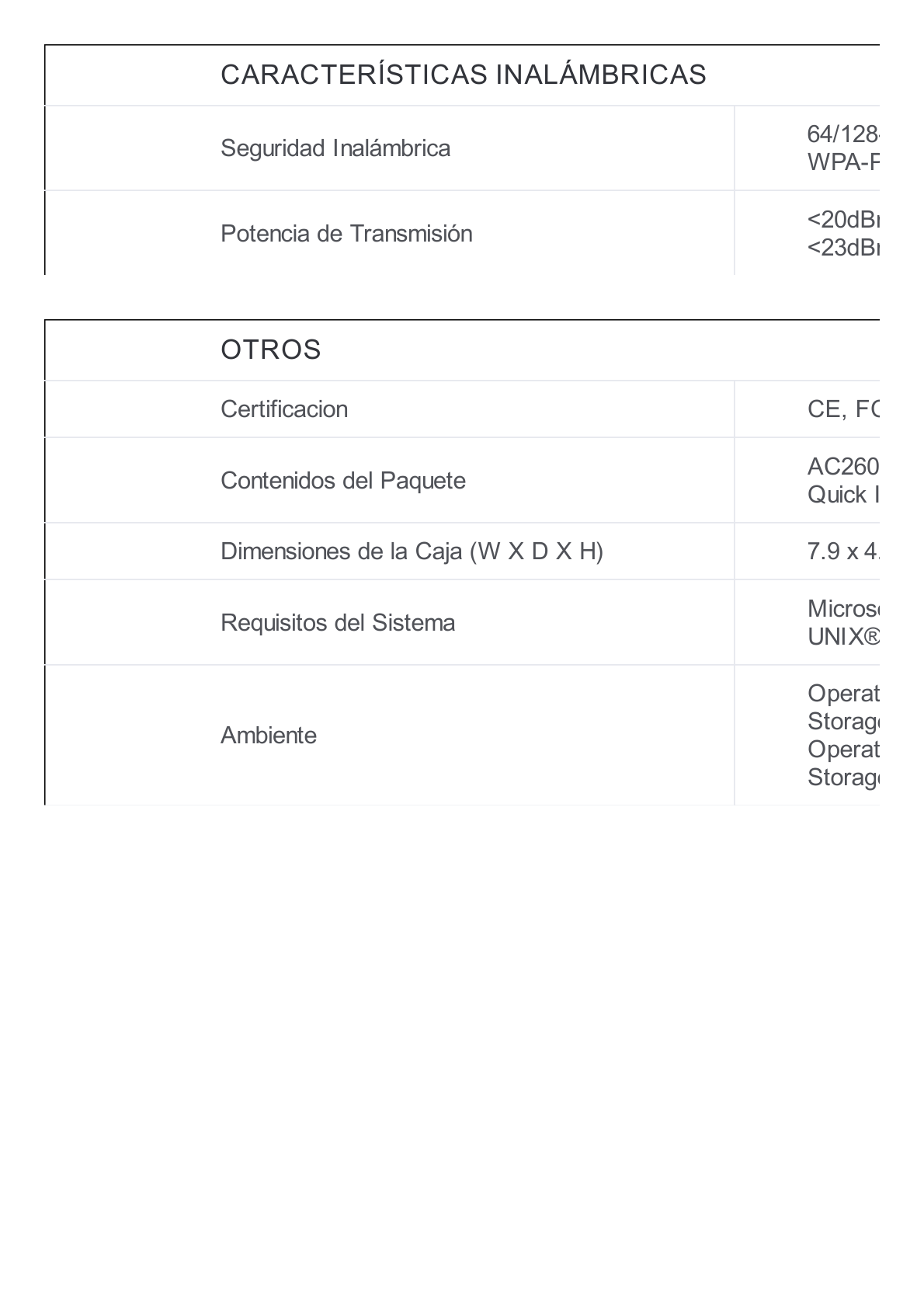 Repetidor / Extensor de Cobertura WiFi AC, 2600 Mbps, doble banda 2.4 GHz y 5 GHz, con 1 puerto 10/100/1000 Mbps, 4 antenas externas