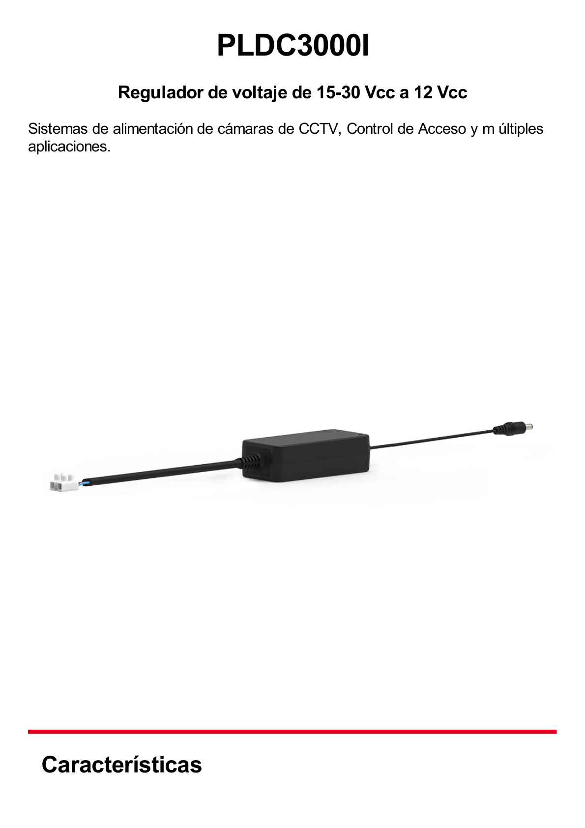 Convertidor de Voltaje con Aislador de 15-30 Vcc a 12 Vcc / 3 Amp Max.