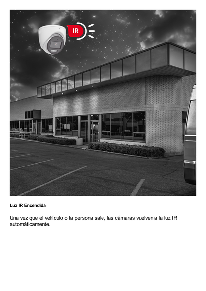 Turret IP 4 Megapixel / Lente 2.8 mm / Dual Light (40 mts IR + 40 mts Luz Blanca / DARKFIGHTER S / Microfono Integrado /  Exterior IP67 / WDR 130 dB /  4 Analíticos: AcuSense, Deteccion Facial, Conteo de Personas por Cruce y Zona