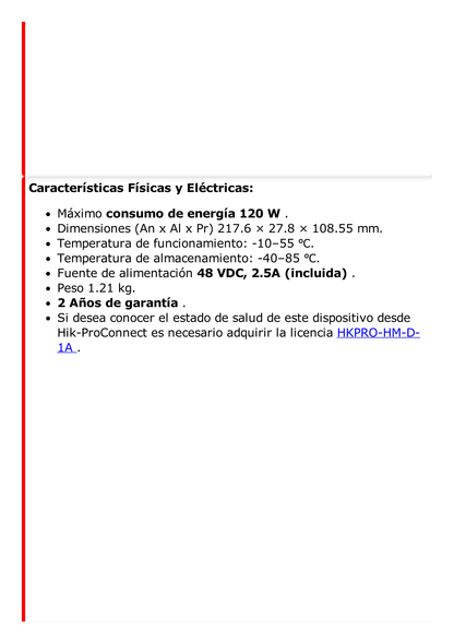 Switch Gigabit PoE+ / Administrable / 8 Puertos Gigabit PoE+ / 2 Puertos SFP / Configuración Remota desde Hik-PartnerPro / PoE Hasta 300 Metros / 110 W