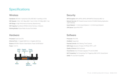 Router Wi-Fi 6 AX1800 TP-Link Archer AX23 compatible EasyMesh MU-MIMO OFDMA 1 x WAN y 4 x LAN RJ45 gigabit CPU doble núcleo