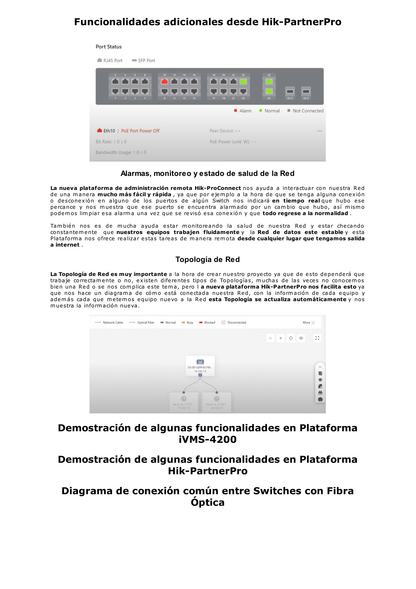 Switch Gigabit PoE+ / Administrable / 24 Puertos 1000 Mbps PoE+ / 2 Puertos SFP / Configuración Remota desde Hik-PartnerPro / PoE Extendido 250 Metros / 370 Watts