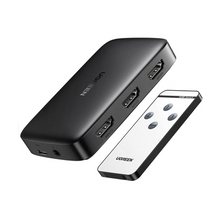 Conmutador HDMI (Switch) 4K@30Hz | 3 Entradas a 1 Salida | 3D | Transmisión Estable | Incluye Control Remoto | Receptor de Infrarrojos | Indicador LED | Chip Inteligente | Incluye Cable Micro USB para Alimentación.