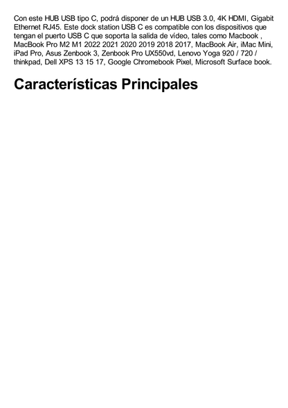 HUB USB-C (Docking Station) 5 en 1 | Ultra Delgado | 2 USB-A 3.1 a (5 Gbps) | HDMI 4K@60Hz | RJ45 (Gigabit Ethernet) | USB-C PD Carga Rápida 100W | Soporta OTG | Chips Inteligentes | Pequeño y Ligero | Caja de Aluminio.
