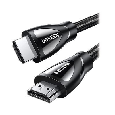 Cable HDMI 2.1 de Nylon Trenzado / 1 Metro / 8K@60Hz/4K@120Hz / eARC (Canal de Retorno de Audio / HDR10+ / VVR / HEC (Canal Ethernet HDMI) / ALLM / 3D / Dolby Atmos / Dolby Visión / 48 Gbps / Mayor Duración.