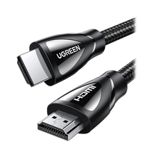 Cable HDMI 2.1 de Nylon Trenzado / 1 Metro / 8K@60Hz/4K@120Hz / eARC (Canal de Retorno de Audio / HDR10+ / VVR / HEC (Canal Ethernet HDMI) / ALLM / 3D / Dolby Atmos / Dolby Visión / 48 Gbps / Mayor Duración.