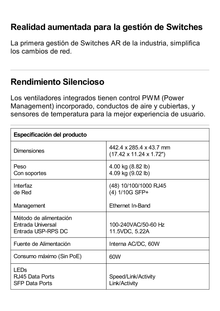 UniFi Switch USW-Pro-48, Capa 3 de 48 puertos Gigabit RJ-45 + 4 puertos 1/10G SFP+, pantalla informativa