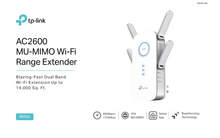 Extensor de rango inalámbrico TP-Link RE650 AC26000 MU-MIMO beamforming modo AP 1 puerto RJ45 gigabit 4 antenas