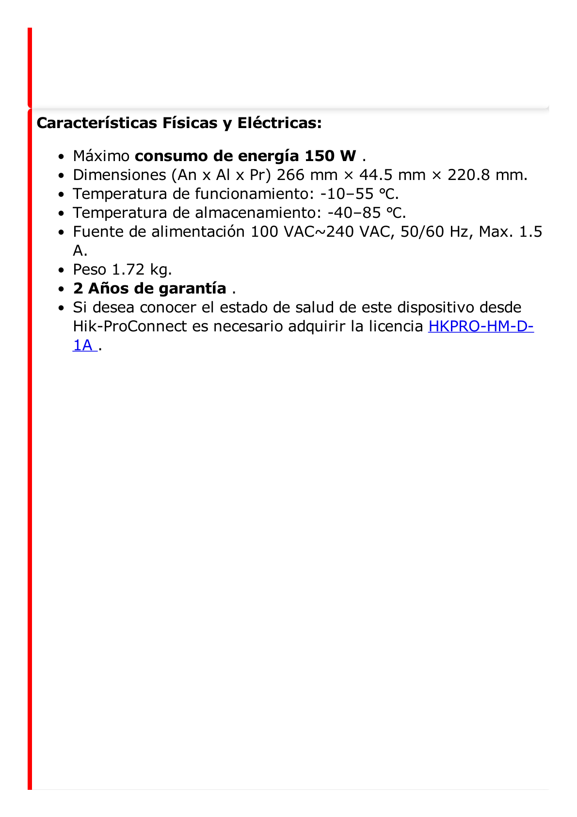 Switch PoE+ / Administrable / Uso en Rack (1 U) / 8 Puertos PoE+ / 2 Puertos SFP / 2 Puertos Uplink Gigabit / Configuración Remota desde Hik-PartnerPro / PoE Hasta 300 Metros / 125 W