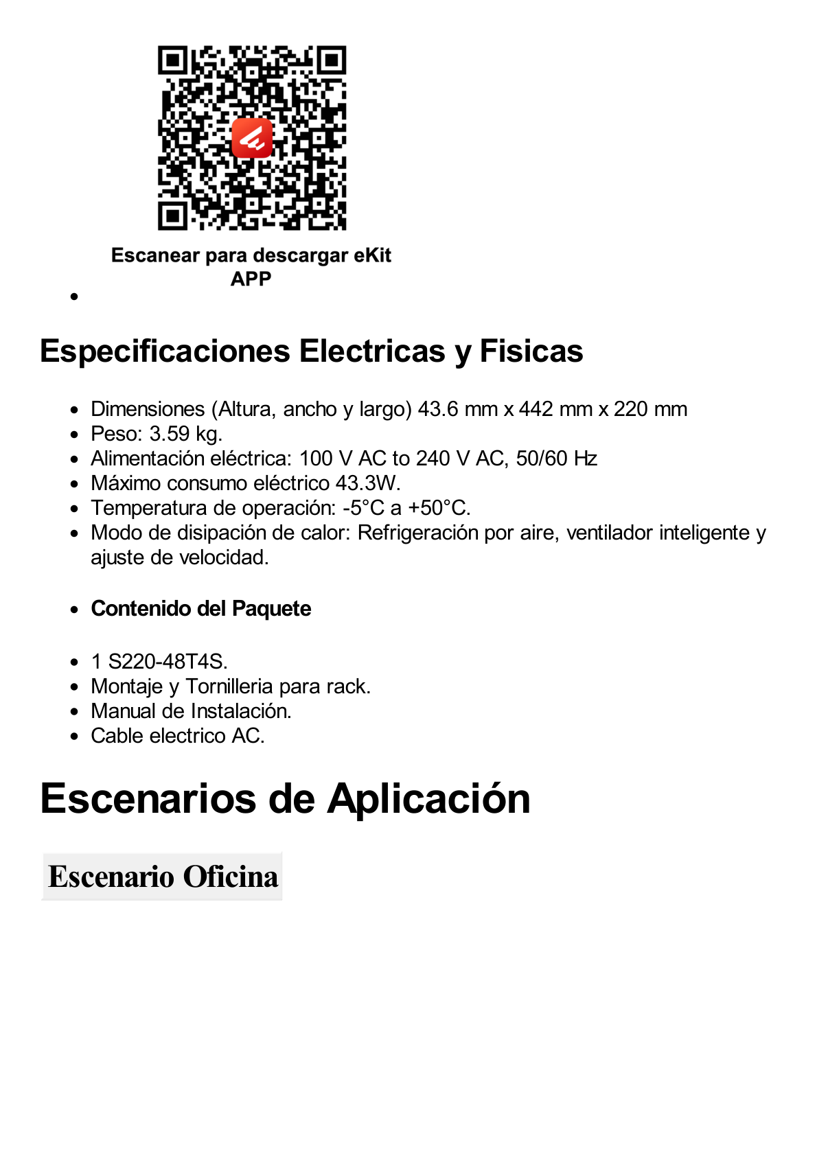 Switch Gigabit Administrable Capa 2 / 48 puertos 10/100/1000 Mbps / 4 Puertos SFP Uplink / Administración Nube Gratis