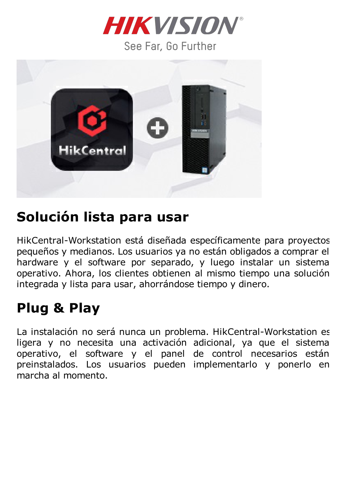 Servidor para Hik-Central / Incluye Licencias de 64 Cámaras y Mas Modulos / Intel® Core™ i5-12500 / 64 Bits / Alto Desempeño / Diseño Compacto