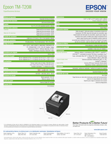 MINIPRINTER EPSON TM-T20III-001 TERMICA MONOCROMO SERIAL/USB