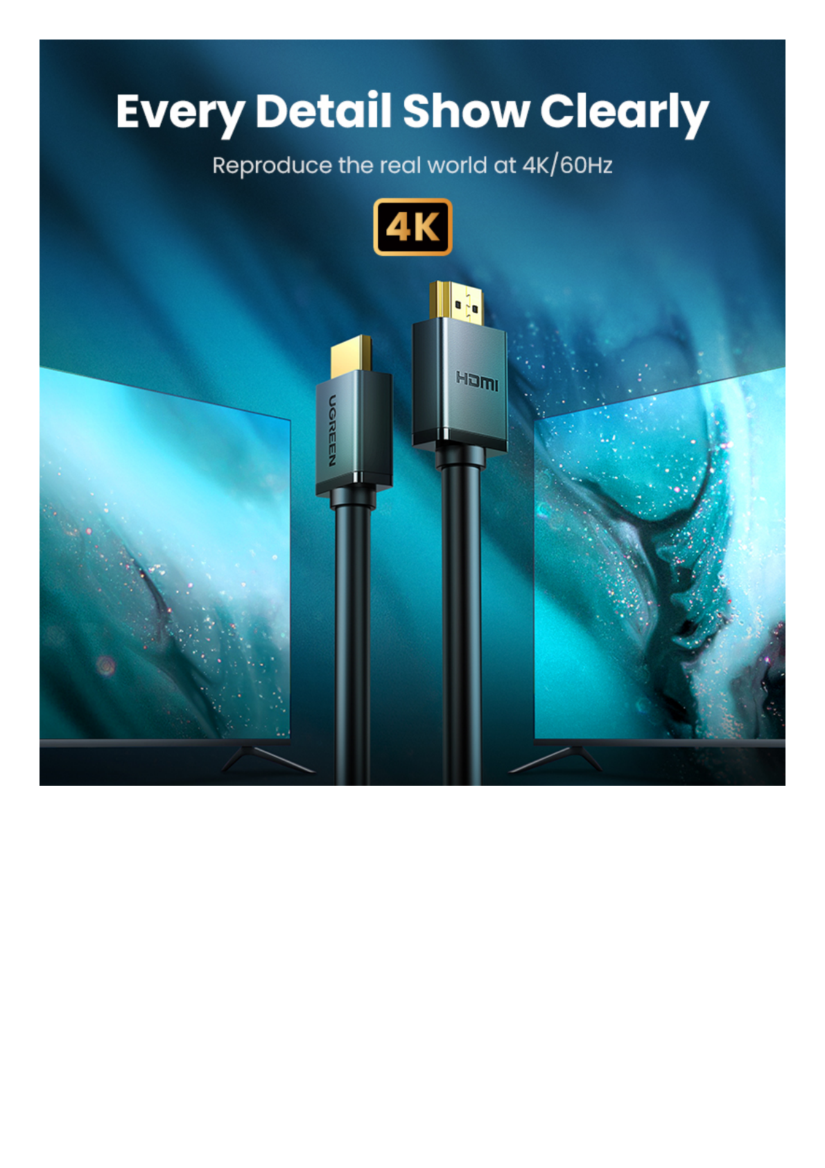 Cable HDMI 2.0 4K@60Hz | 2 metros | HDR | 3D | HEC (Canal Ethernet HDMI) | ARC (Canal de Retorno de Audio | Color Profundo de 48 bits | Audio de 32 canales | HDCP | Dolby True HD 7.1 | 18 Gbps | Múltiple Blindaje | Calidad Premium.