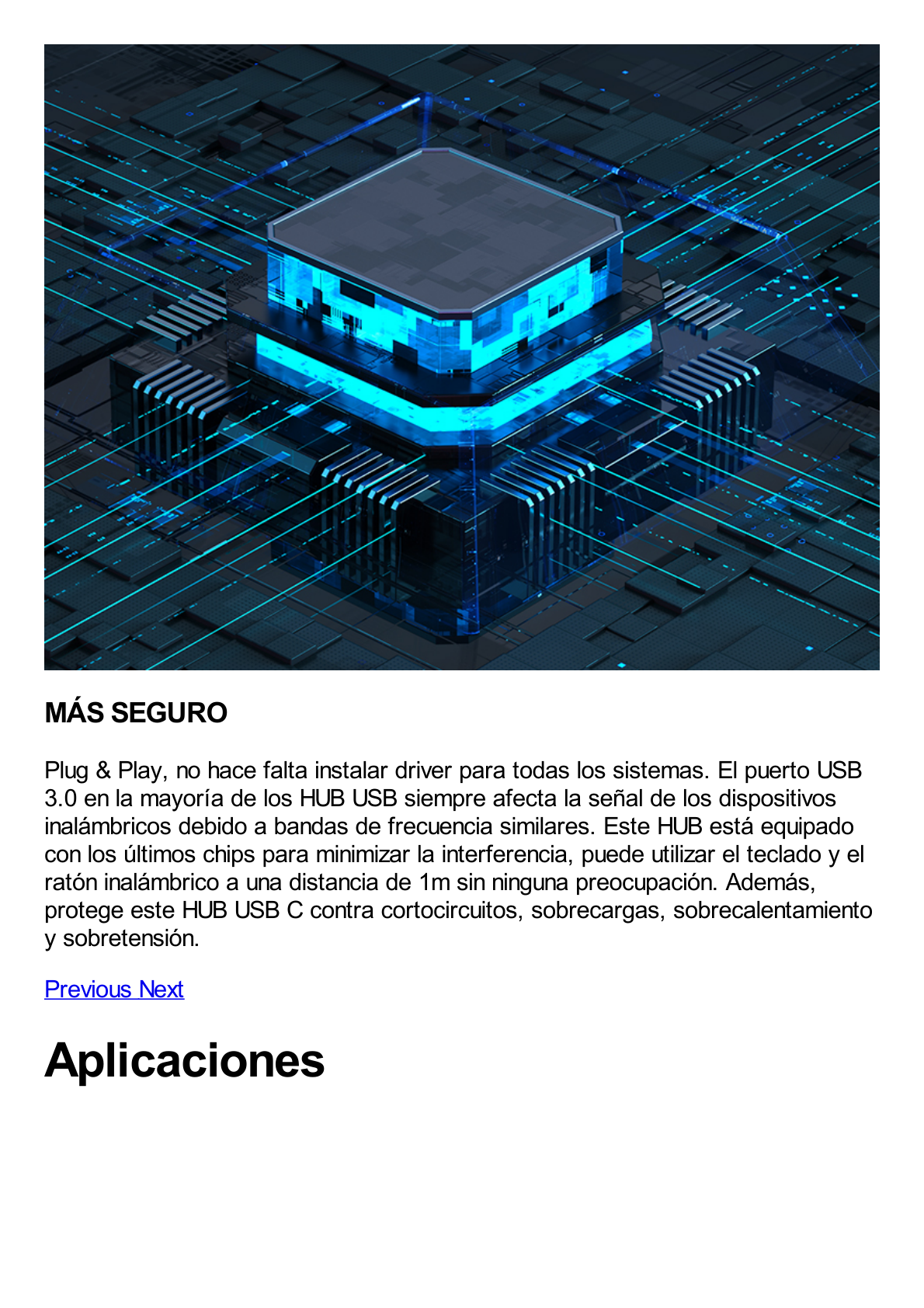 HUB USB-C Multipuertos / HDMI 4K@30Hz  / 3 Puertos USB-A 3.0 / Lector Tarjeta SD+TF (Uso Simultáneo) / 6 en 1 / Carcasa de Aluminio.