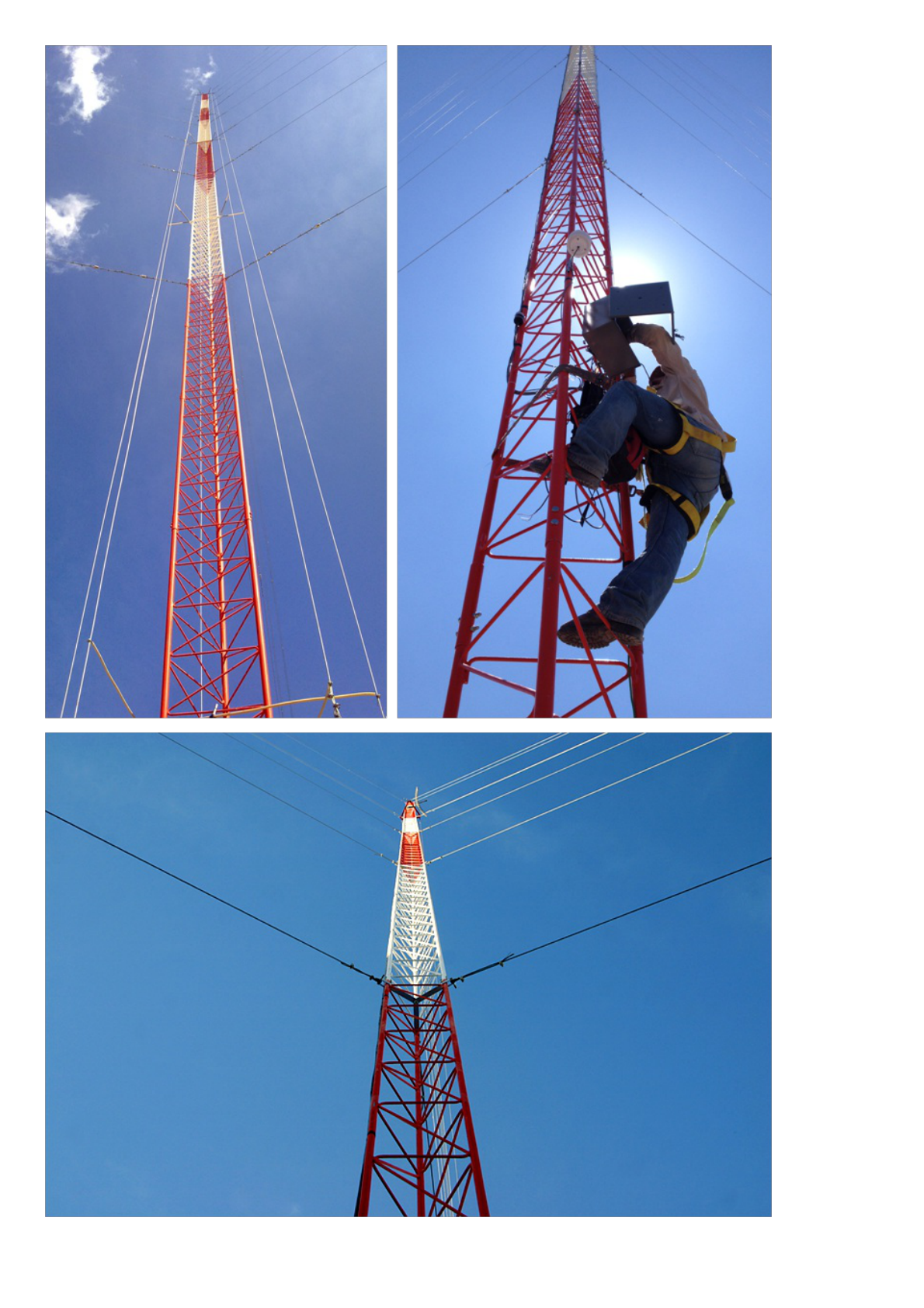 Kit de Torre Arriostrada de Piso de 18 m Altura con Tramo STZ45 Galvanizado Electrolítico (No incluye retenida).