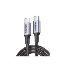 Cable USB-C a USB-C | 3 Metros | Carga Rápida de hasta 100W | Transferencia de datos 480 Mbps | PD3.0 | QC4.0/3.0/2.0 | FPC | AFC | Protección Integrada| Caja de Aluminio | Nylon Trenzado | Amplia Compatibilidad | Color Negro.