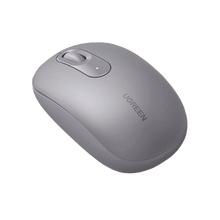 Mouse Inalámbrico 2.4G 800/1200/1600/2400 DPI / Función de 3 botones / Alcance 10m / Silencioso / Ergonómico / Anti-caída y Anti-interferencias / Color Gris / Batería Alcalina AA (incluida).