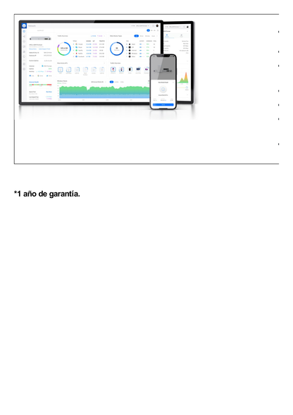 Access Point UniFi doble banda 802.11ac MIMO 3X3 para interior, PoE af/at, soporta 125+ clientes, Hasta 1.3 Gbps PoE incluido