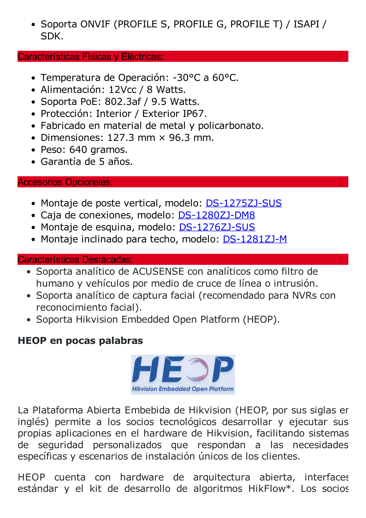 Turret IP 8 Megapixel (4K) / Lente 2.8 mm / 40 mts IR / Exterior IP67 / Micrófono Integrado / DARKFHGITER / Alarmas y Audio I/O / PoE / ONVIF / Micro SD / 4 Analíticos: AcuSense, Deteccion Facial, Conteo de Personas por Cruce y Zona