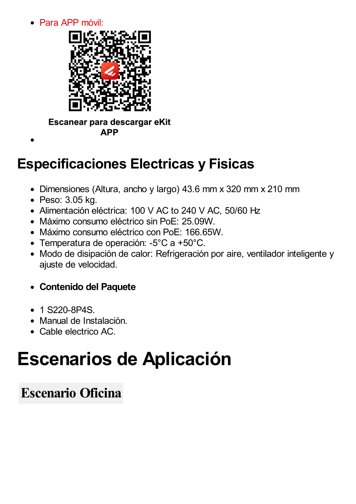 Switch Gigabit Administrable PoE Capa 2 / 8 puertos 10/100/1000 Mbps (PoE) / 4 Puertos SFP Uplink / 125W / PoE Perpetuo / Administración Nube Gratis