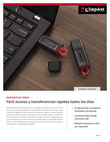 Memoria Kingston 64GB USB 3.2 Gen 1 Exodia Rojo KC-U2G64-7GR