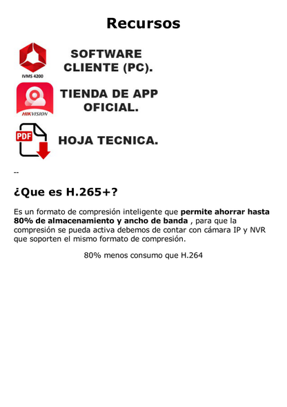 Bala IP 2 Megapixel / Lente Mot. 2.8 a 12 mm / 60 mts IR EXIR / Exterior IP67 / IK10 /  WDR 120 dB / PoE / ACUSENSE (Evita Falsas Alarmas) / Entrada y Salida de Audio y Alarma / MicroSD / ONVIF