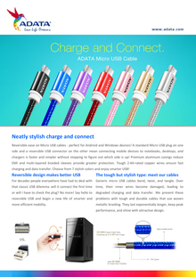 CABLE ADATA USB - MICRO USB 100CM  AMUCAL-100CMK-CBK NEGRO