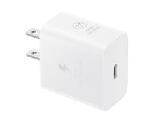 Adaptador de corriente Samsung  EP-T2510NWEGMX 25W USB tipo C  120 V AC, 230 V AC Entrada - 5 V DC/3A, 9 V DC salida / Blanco