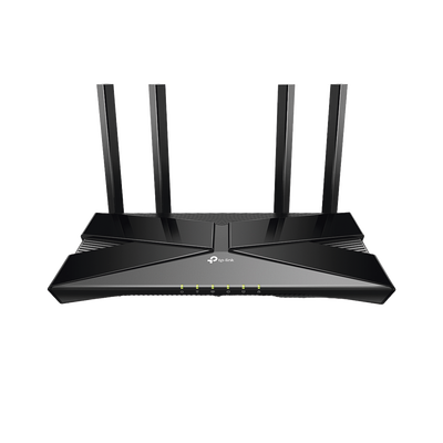 Router WiFi 6 doble banda AX 3000 Mbps /  MU-MIMO y OFDMA / 1 Puerto WAN 10/100/1000 Mbps / 4 Puertos LAN 10/100/1000 Mbps / 4 Potentes Antenas.