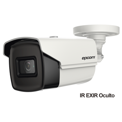 Bala TURBOHD 4K (8 Megapixeles) / Gran Angular 102º  / Lente 2.8 mm / Exterior IP67 / IR EXIR 60 mts / dWDR