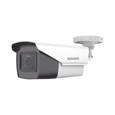 Bala TURBOHD 5 Megapixel / Lente Mot. 2.7 a 13.5 mm / 40 mts IR EXIR / dWDR / TVI-AHD-CVI-CVBS / Exterior IP67  / 12 Vcc / 24 VCA