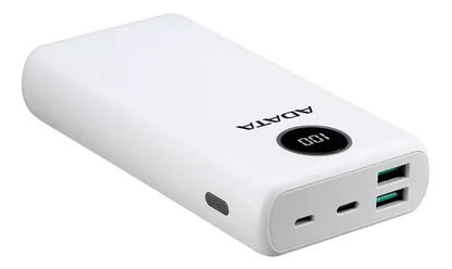 Cargador ADATA Power Bank P20000 Blanco 20000MAH AP20000QCD-DGT-CWH