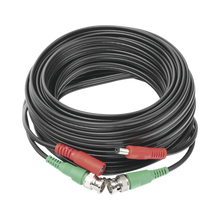 Cable coaxial ( BNC RG59 ) + Alimentación / SIAMÉS / 10 Metros / Aleación Cobre + Aluminio CCA / Para Cámaras 4K  / Uso interior y exterior