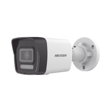 [Dual Light] Bala IP 2 Megapixel / Lente 2.8 mm / 30 mts IR + 30 mts Luz Blanca / Micrófono Integrado / ACUSENSE Lite / Exterior IP67 / H.265 / PoE / ONVIF / Micro SD