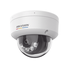 [Dual Light + ColorVu] Domo IP 2 Megapixel / Lente 2.8 mm / 30 mts IR + 30 mts Luz Blanca / Micrófono Integrado / ACUSENSE Lite / Exterior IP67 / IK08 / WDR 120 dB / PoE / Micro SD / ONVIF